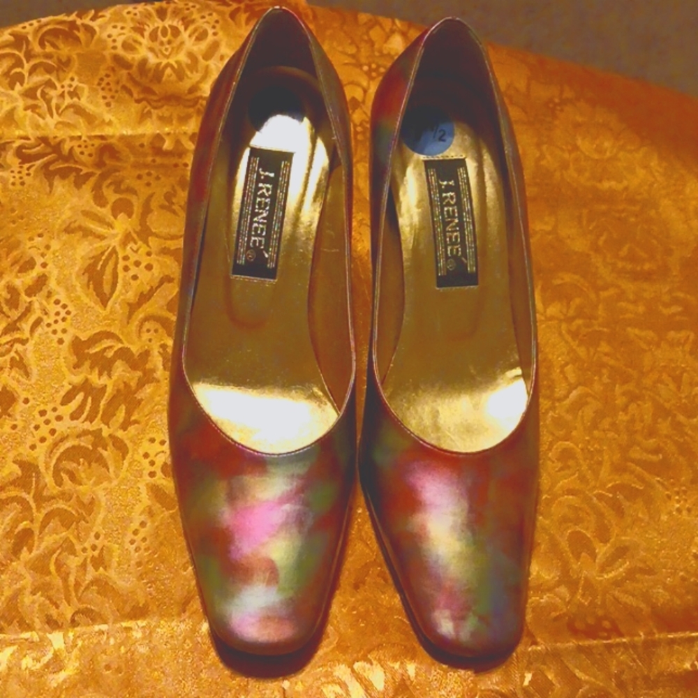 Multi color Clear heal shoes